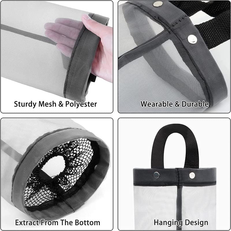 Ziloty 1 PC Plastic Bag Holder Carry Bag Holder for Kitchen - Versatile Bag Holder, Garbage Bag Dispenser, Plastic Cover Storage, Polythene Bag Stand - Ideal for Home & Kitchen -Mix Color