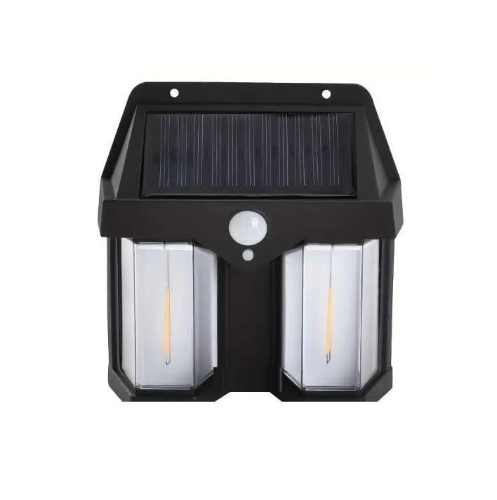 Ziloty Double Lamp LED Wall Solar Lamp Waterproof Up & Down Luminous Lighting for Outdoor Villa/Garden/Yard/Fence Lamp Light (Pack of 1,Multicolor)