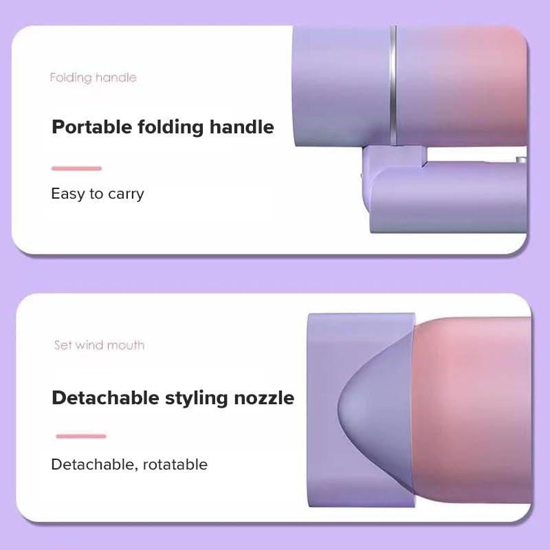 Ziloty Colorful Portable Ionic Hair Care Professinal Quick Dry 1600W Travel Foldable Handle for Hair Care