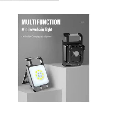 Ziloty Mini COB LED Flashlight | COB 4 Modes Flashlight Keychain | Keychain Torch USB Rechargeable | Flashlight with Bottle Opener(multi use)