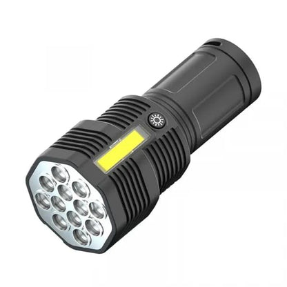 12 LED USB Flashlight | Rechargeable Long-Range Torch for Hiking
