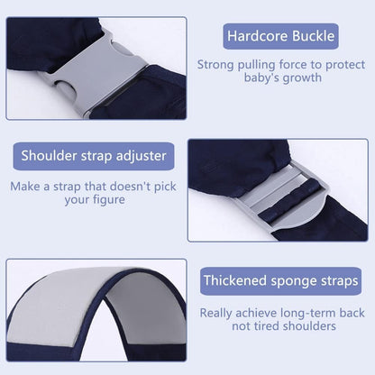 ZILOTY Baby Carrier Newborn to Toddler, Ergonomic 3D Mesh Baby Wraps Carrier, Adjustable Baby Sling, Lightweight Breathable Baby Carrier Wrap with Thick Shoulder Straps for 0-36 Months Infant