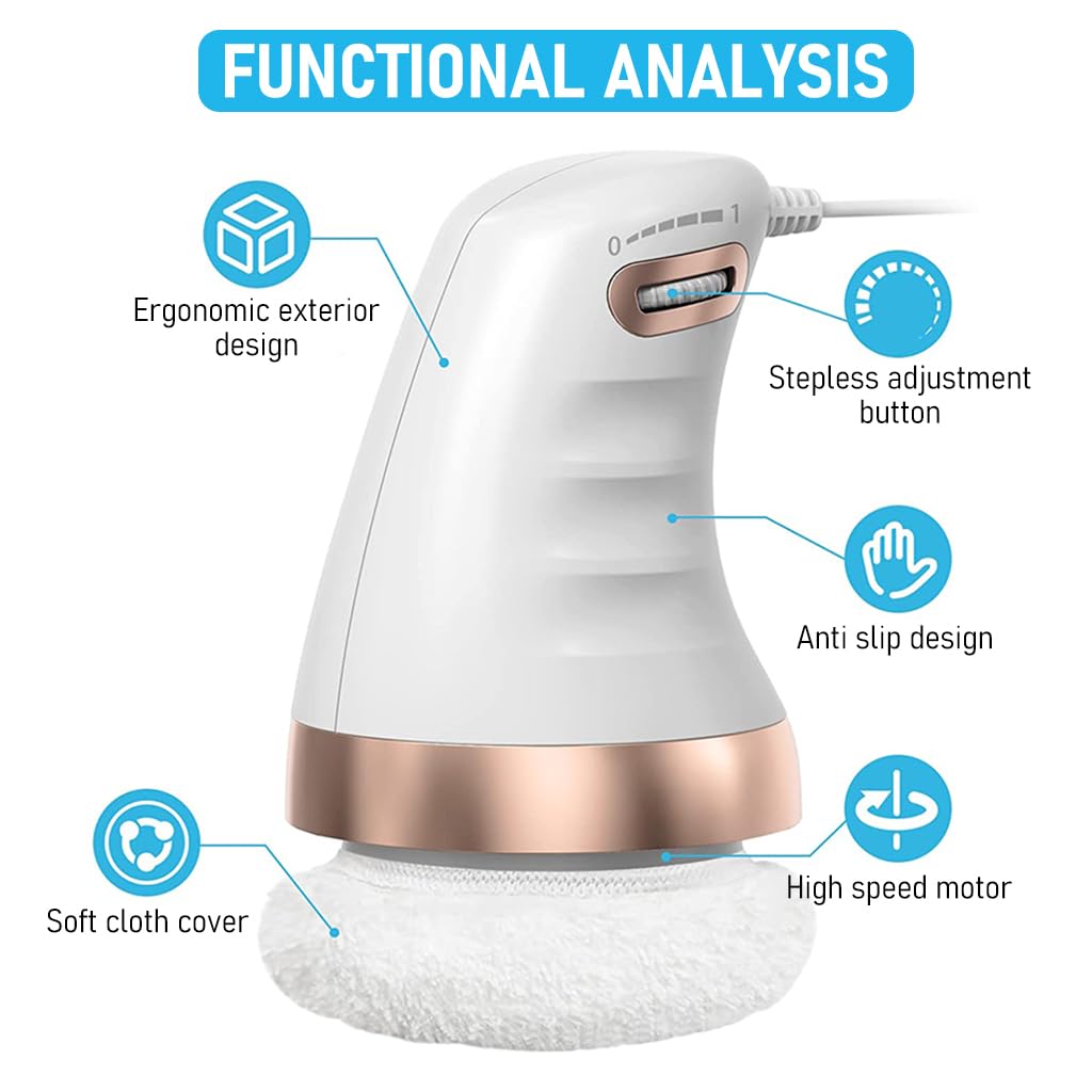 Ziloty Body Massager Electric Shoulder Back Massager Full Body Massager for Neck, Back, Arm, Lumbar, Leg Viberation Muscle Massager with Stepless Adjustment Knob Beauty Sculpt Massager