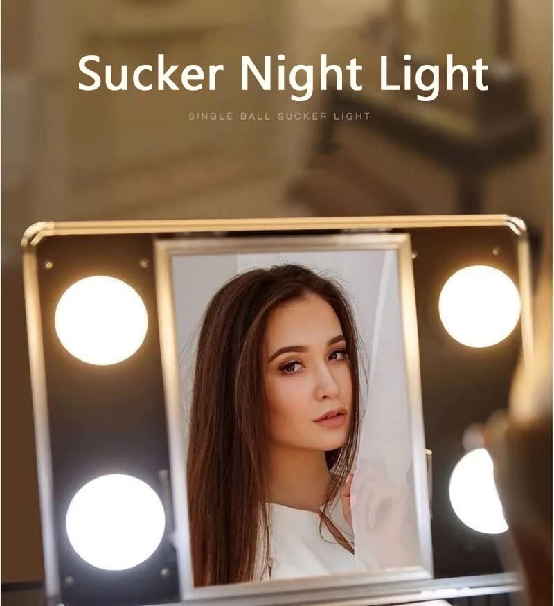 ZILOTY HOMENITY - Rechargeable Color Changing Mirror Suction Light, Studio Light, Vanity Light