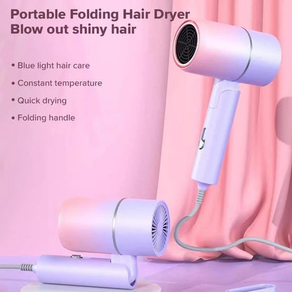 Ziloty Colorful Portable Ionic Hair Care Professinal Quick Dry 1600W Travel Foldable Handle for Hair Care