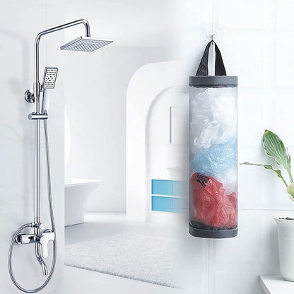 Ziloty 1 PC Plastic Bag Holder Carry Bag Holder for Kitchen - Versatile Bag Holder, Garbage Bag Dispenser, Plastic Cover Storage, Polythene Bag Stand - Ideal for Home & Kitchen -Mix Color