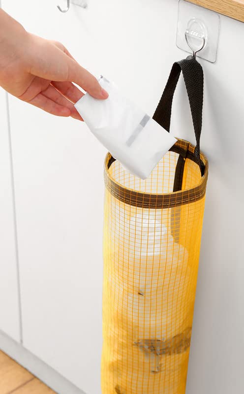 Ziloty 1 PC Plastic Bag Holder Carry Bag Holder for Kitchen - Versatile Bag Holder, Garbage Bag Dispenser, Plastic Cover Storage, Polythene Bag Stand - Ideal for Home & Kitchen -Mix Color
