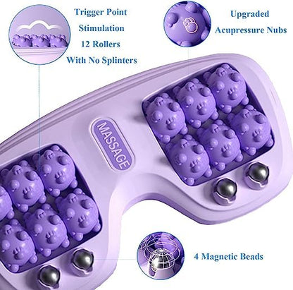 Ziloty Foot Massager Roller ,Plantar Fasciitis Relief Heel/Arch/Muscle Aches/Foot Pain/Stress Relief And Deep Relaxation - Relaxation Gifts For Women,Men - Shiatsu Acupuncture Massage(G)