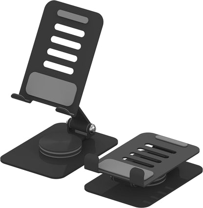 Ziloty 360° Rotating Cell Phone Stand Adjustable Foldable Desktop Phone Holder iPhone Stand Compatible with All iPhone iPad Tablet 4-10'' Office Desk Accessories(multicolour)