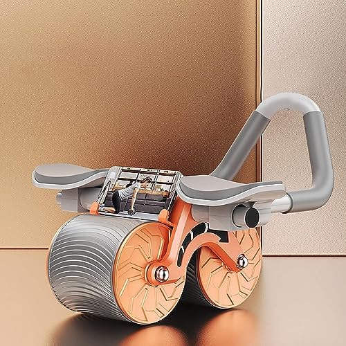 Ziloty automatic abdominal rebound wheel Ab Roller Wheel for Abdominal & Core Strength Training, with Knee Pad for Abs Workout, Beginners, and Advanced Abdominal Core Strength Training