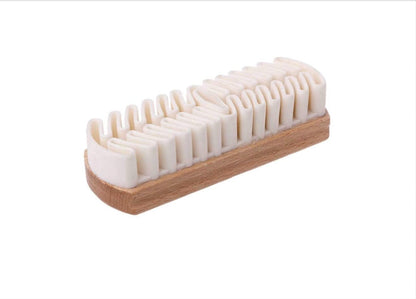 ZilotyRubber Crepe Soft Shoe Brush - Suitable for Leather Cleaning Suede & Nubuck Boots, Bags and Belts (Handcrafted Suede Brush for Shoes), Multicolour
