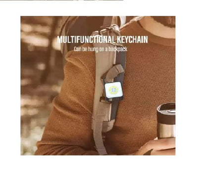 Ziloty Mini COB LED Flashlight | COB 4 Modes Flashlight Keychain | Keychain Torch USB Rechargeable | Flashlight with Bottle Opener(multi use)