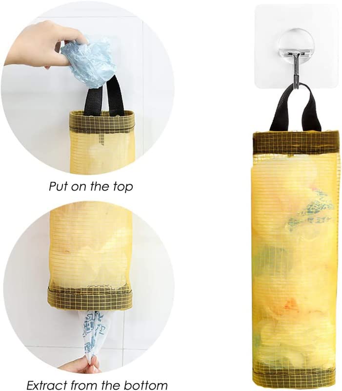 Ziloty 1 PC Plastic Bag Holder Carry Bag Holder for Kitchen - Versatile Bag Holder, Garbage Bag Dispenser, Plastic Cover Storage, Polythene Bag Stand - Ideal for Home & Kitchen -Mix Color