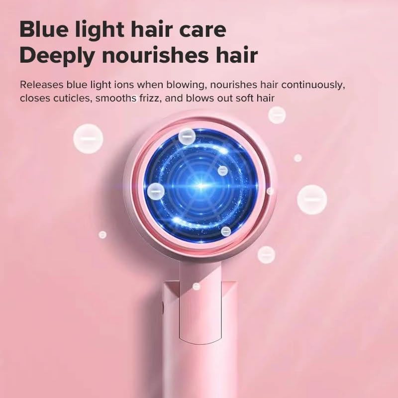 Ziloty Colorful Portable Ionic Hair Care Professinal Quick Dry 1600W Travel Foldable Handle for Hair Care