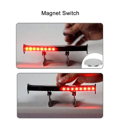 Ziloty 6.5 inch Universal LED Car Spoiler Lights The New Solar Streamer Warning Tail Light Suitable for Pickup Truck, RV, GM Automotive Exterior Accessories