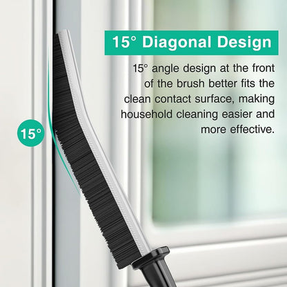 Ziloty Pack of 3 Mini Gap Cleaning Brush - Hard Bristle Gap Brush for Multipurpose Crevice Cleaning Brush Dead Corner Cleaner Used for Home Toilet Bathroom Kitchen Tiles Window Slots Cleaning Brush