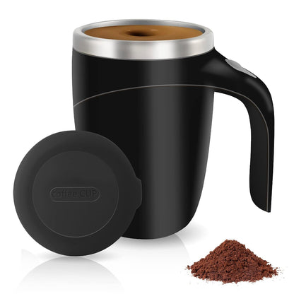 Ziloty Automatic Magnetic Stirring Coffee Mug, Rotating Home Office Travel Mixing Cup,Funny Electric Stainless Steel Self Mixing Coffee Tumbler, Suitable for Coffee, Milk, Cocoa and Other Beverages (Multicoloured)