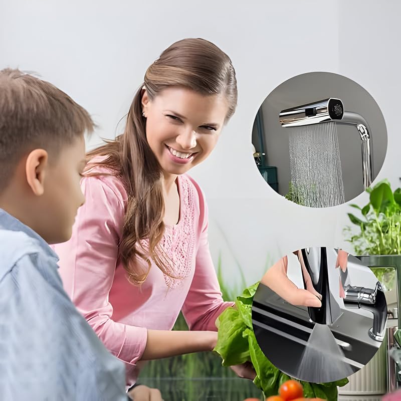 Ziloty Waterfall Kitchen Faucet, Stainless Steel Kitchen Faucet