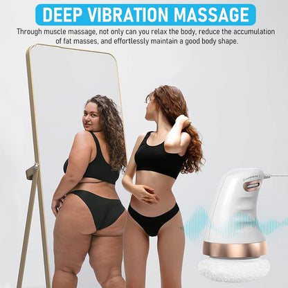 Ziloty Body Massager Electric Shoulder Back Massager Full Body Massager for Neck, Back, Arm, Lumbar, Leg Viberation Muscle Massager with Stepless Adjustment Knob Beauty Sculpt Massager