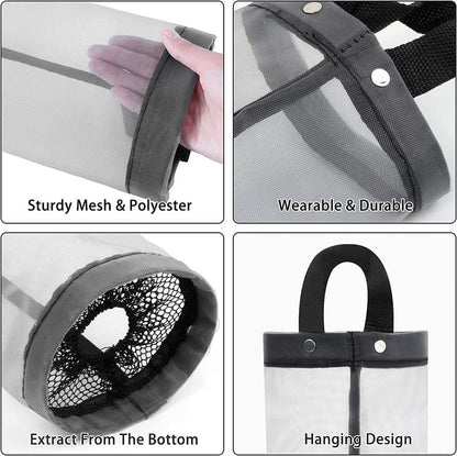 Ziloty 1 PC Plastic Bag Holder Carry Bag Holder for Kitchen - Versatile Bag Holder, Garbage Bag Dispenser, Plastic Cover Storage, Polythene Bag Stand - Ideal for Home & Kitchen -Mix Color