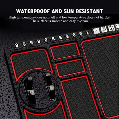 Ziloty Car Accessories Anti-Slip Car Dashboard Mat & Mobile Phone Holder Mount - Universal Non Slip Sticky Rubber Pad for Smartphone, GPS Navigation, God Idols, Toys, Coins