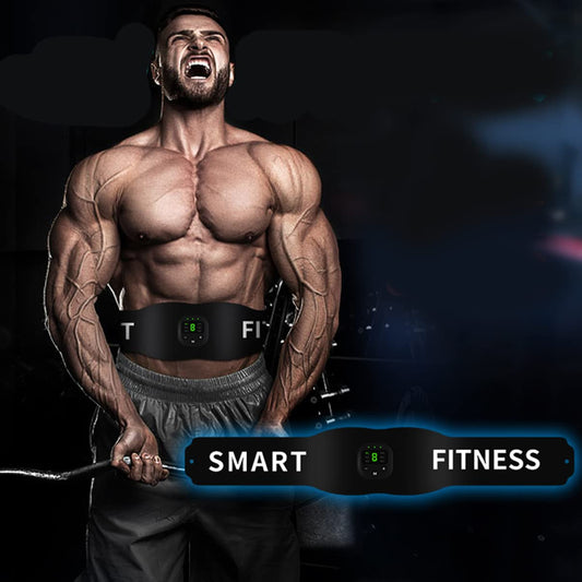Ziloty weight loss Abdomen Waist for Fitness Belt Abdominal Smart Home Men Exercise Women USB Training of Black Charging