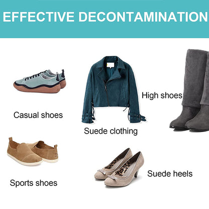 ZilotyRubber Crepe Soft Shoe Brush - Suitable for Leather Cleaning Suede & Nubuck Boots, Bags and Belts (Handcrafted Suede Brush for Shoes), Multicolour