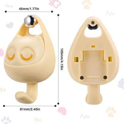 Ziloty self Adhesive Coat Hook, Wink Cat Key Holder for Wall Cute Cat Hooks, Decorative Wall Hooks for Hanging Key, Towels, Scarf, Hats, Coat, Cloth, Bags, Cute Room Decor (1 Pcs)