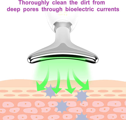Ziloty Neck Face Firming Wrinkle Removal Tool Double Chin Reducer Vibration Massager Skin Rejuvenation Beauty Device for Face and Neck - Face & Neck Lifting Device Chin Lifting Device, Skin Groomer