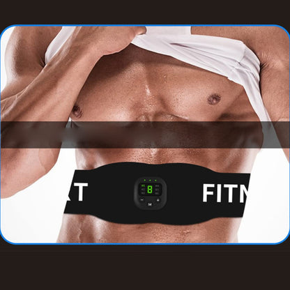 Ziloty weight loss Abdomen Waist for Fitness Belt Abdominal Smart Home Men Exercise Women USB Training of Black Charging