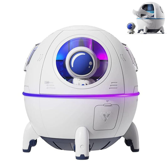 Ziloty Space Capsule Humidifier, Mini Cute Humidifier, Portable Space Capsule Humidifier, 220ml USB Ultrasonic Quiet Air Humidifiers for Home Car Bedroom Office and Travel