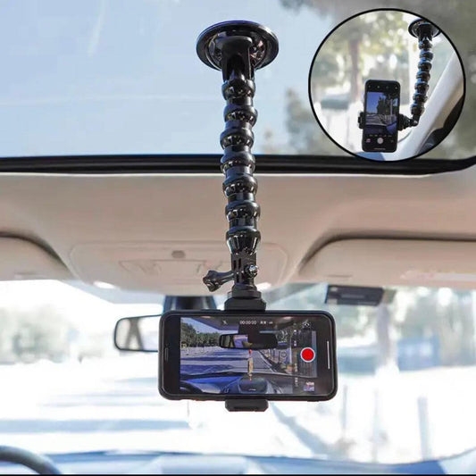 Ziloty  Universal Snake Suction Cup Phone Holder for Car Cup Holder Phone Mount with Expandable Base for Car Truck, Adjustable Cell Phone Holder Car,Compatible with iPhone Samsung All Phones
