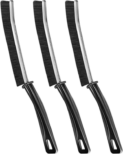 Ziloty Pack of 3 Mini Gap Cleaning Brush - Hard Bristle Gap Brush for Multipurpose Crevice Cleaning Brush Dead Corner Cleaner Used for Home Toilet Bathroom Kitchen Tiles Window Slots Cleaning Brush
