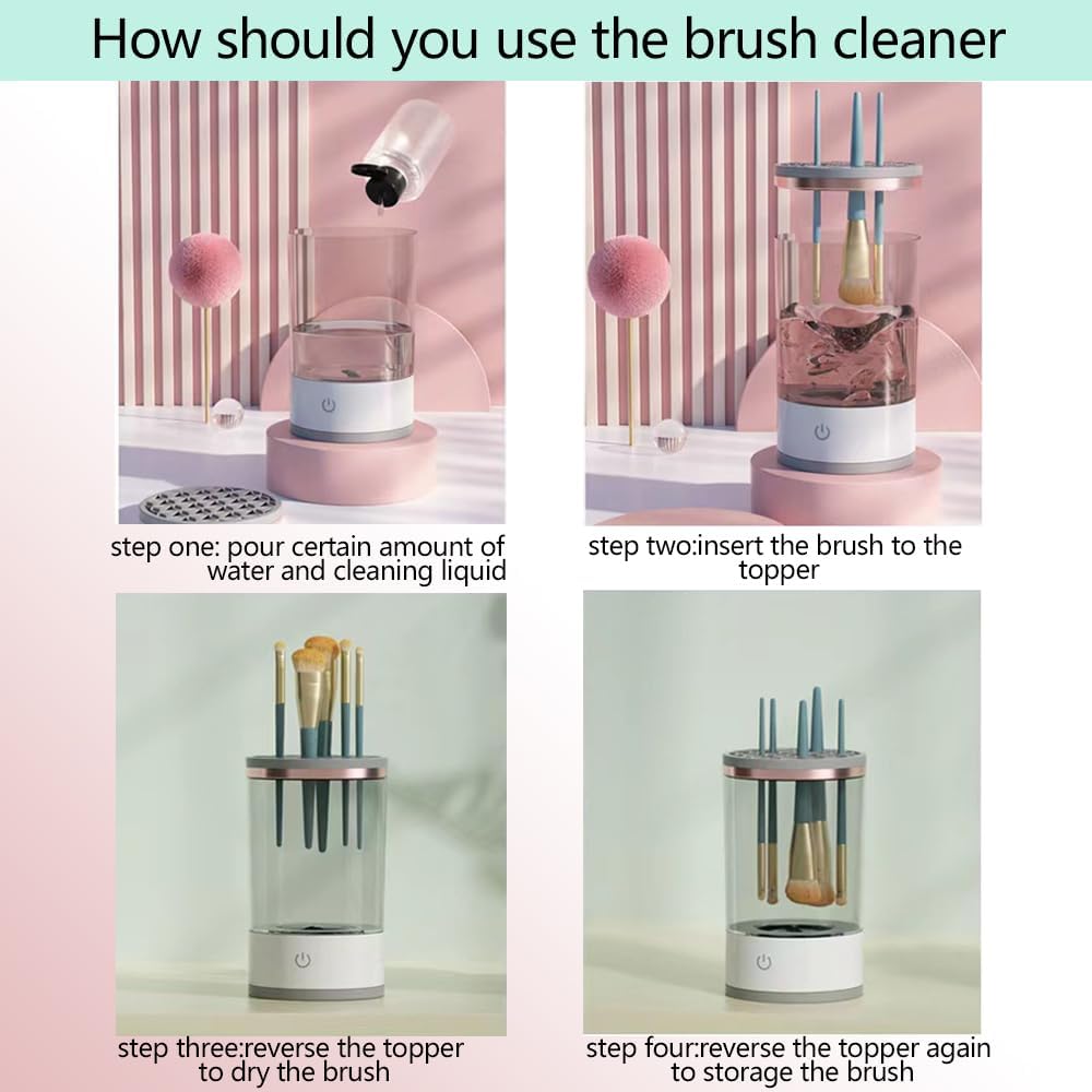 Ziloty Electric Makeup Brush Cleaner | USB Automatic Cosmetic Tool