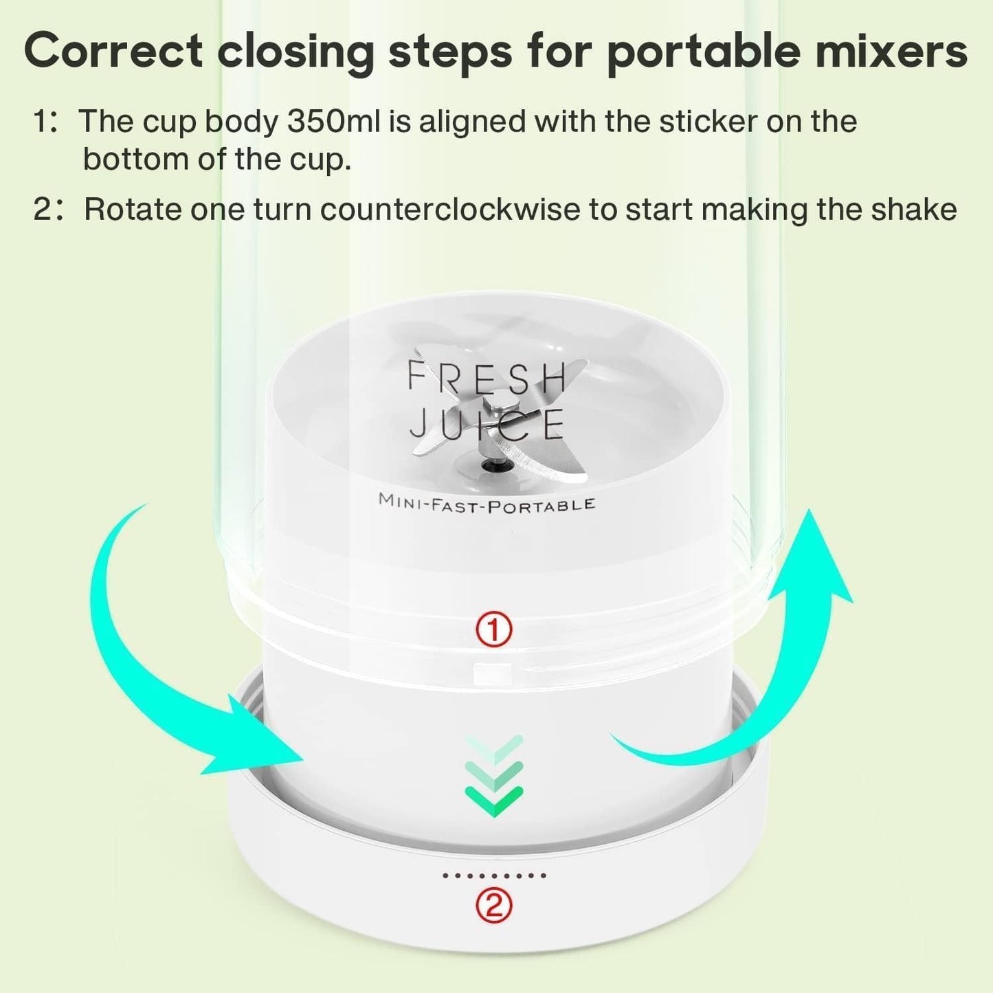 Ziloty Portable Blender | USB Rechargeable Juicer for Shakes