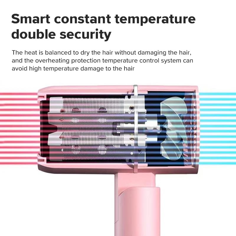 Ziloty Colorful Portable Ionic Hair Care Professinal Quick Dry 1600W Travel Foldable Handle for Hair Care