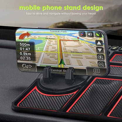 Ziloty Car Accessories Anti-Slip Car Dashboard Mat & Mobile Phone Holder Mount - Universal Non Slip Sticky Rubber Pad for Smartphone, GPS Navigation, God Idols, Toys, Coins