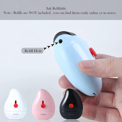 Ziloty Identity Protection Roller Stamp Guard Your ID Stamp Roller with Cutting Tool Designed for Anti-Theft, Protect Your Confidential Address, Bank Statement, Personal Privacy