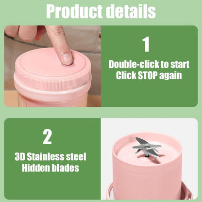 Ziloty Portable Blender | USB Rechargeable Juicer for Shakes