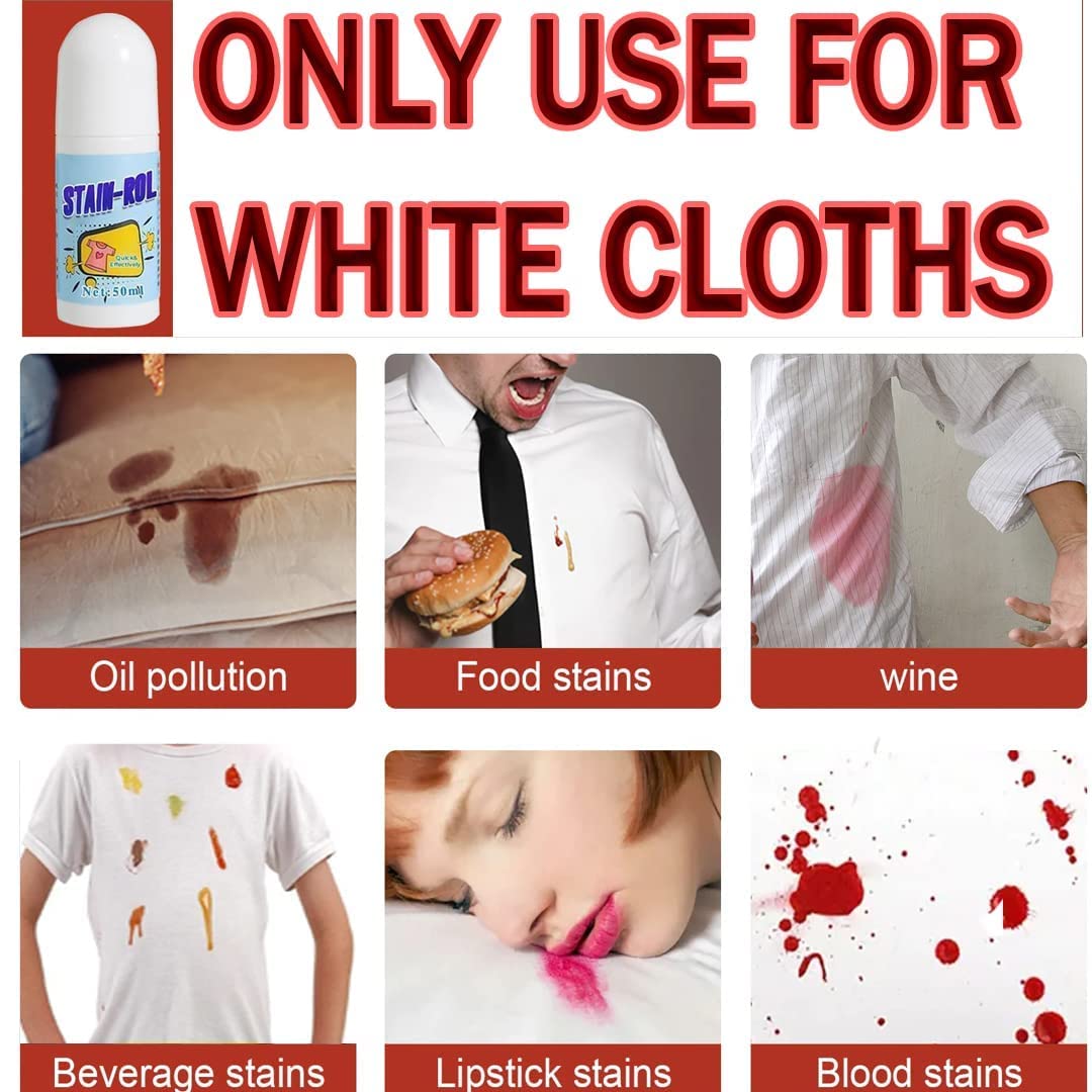 Stain Remover for Clothes | Multi-Purpose Roll Bead Stain Cleaner