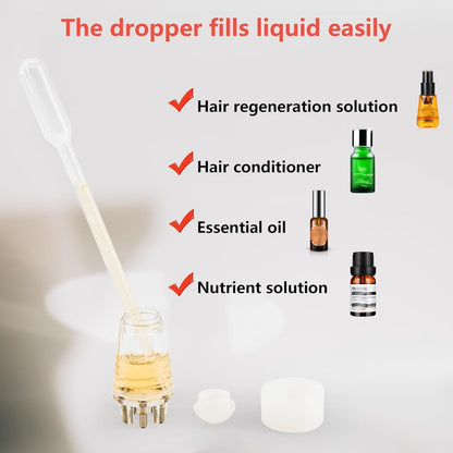 Ziloty Hair Oil applicator, Scalp Applicator Comb, Ball Root Comb applicator Bottle Scalp Massager Hair Growth， Hair Massager for Hair Growth, Ball Hair Oil Applicator Bottle