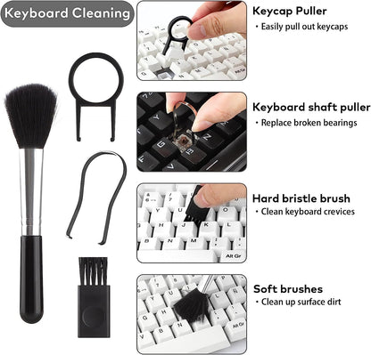 Ziloty 18 in 1 Electronic Cleaner Kit with 3 in 1 Cleaning Pen,Laptop Screen Keyboard Cleaning Kit,Computer Cleaning Kit, 18-in-1 Cleaning Kit for Gadgets, Airpods, Mobile, Tablet, Laptop, Computer