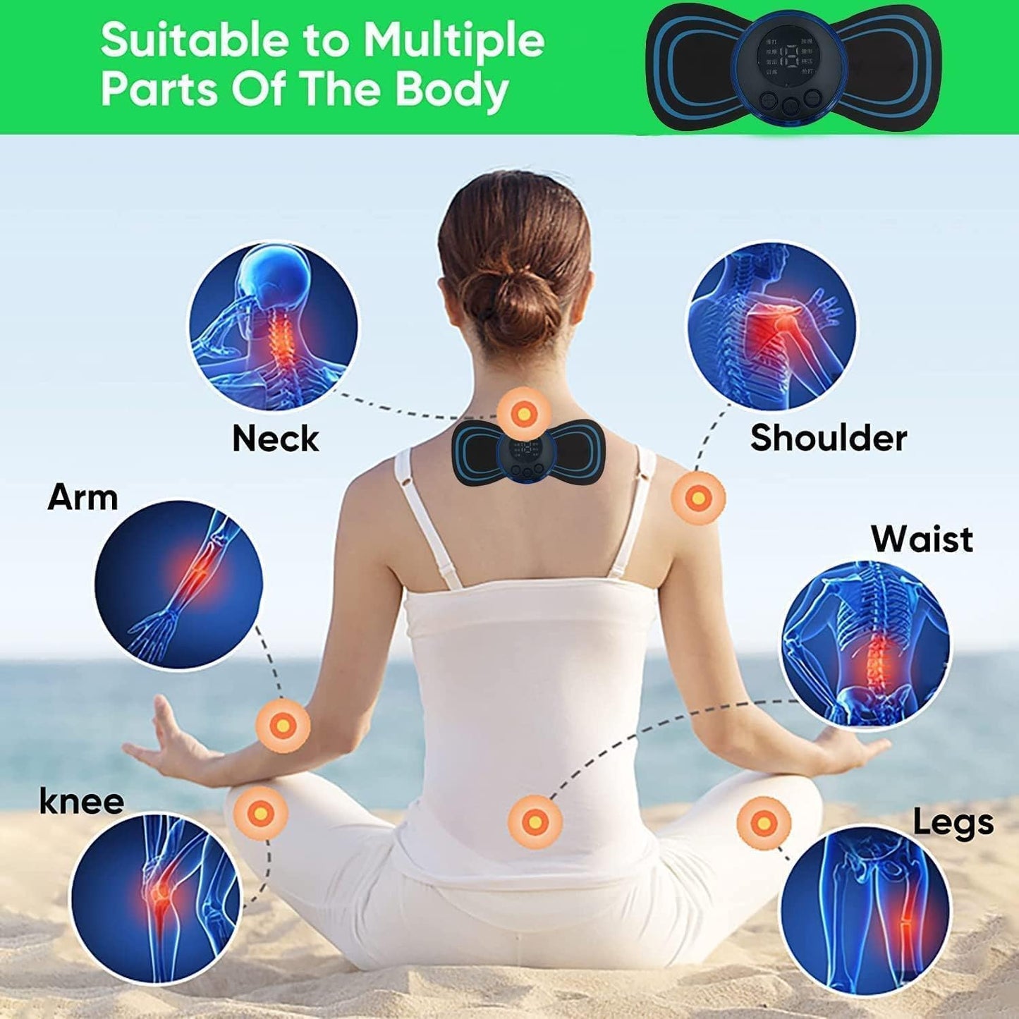 Electric EMS Foot Massager | Pad for Pain Relief & Relaxation