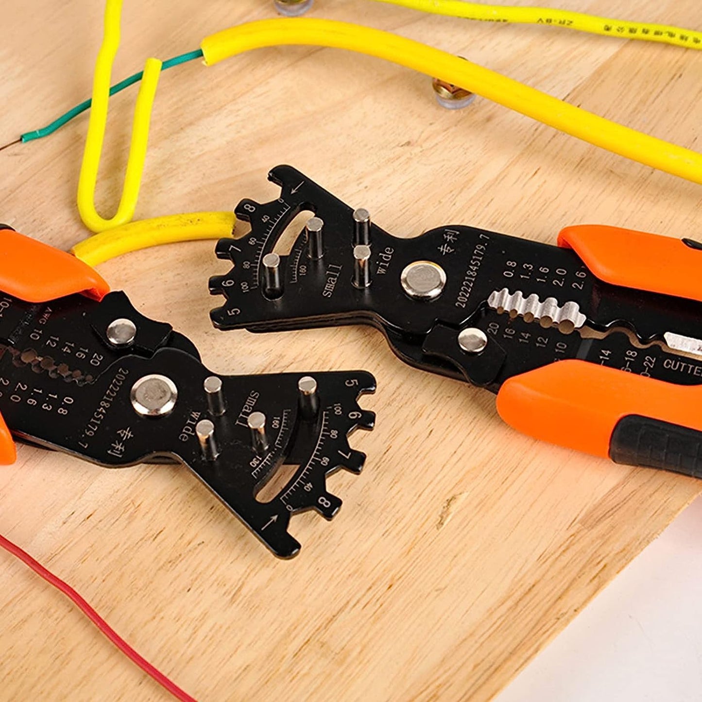 Ziloty Wire Stripper Multifunctional Cable Stripper Wire Cutter Wire Crimper Professional Automatic Wire Stripping Pliers Tool for Wire Stripping Cutting Crimping Winding Wrench Tool (5 IN 1 Pliers)