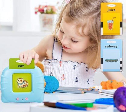 Talking Baby Flash Cards Educational Learning Interactive Toys for 2 3 4 5 6 Years Old Boys Girls, Toddlers Reading Machine with 224 Words Preschool Montessori Toys and Birthday Gift for Kids