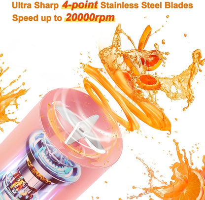 Ziloty Portable Blender | USB Rechargeable Juicer for Shakes