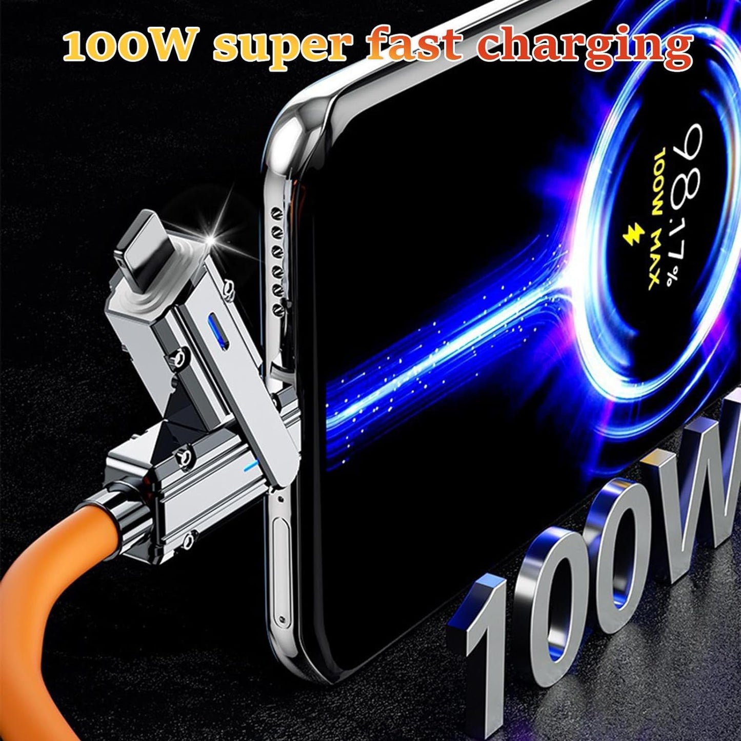 Ziloty USB to USB C Charge Cord,USB C Cable,USB A to USB C 5A Fast Charging (6.6ft 4 in 1)