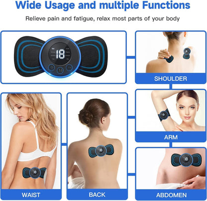 Wireless Neck Massager | EMS Pain Relief for Shoulders & Legs