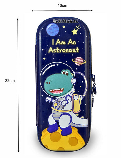 Ziloty orld EVA 3D Cover Large Capacity Pencil Case Compass with Compartments, School Supply Organizer for Students, Stationery Box, Cosmetic Zip Pouch