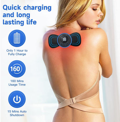 Wireless Neck Massager | EMS Pain Relief for Shoulders & Legs